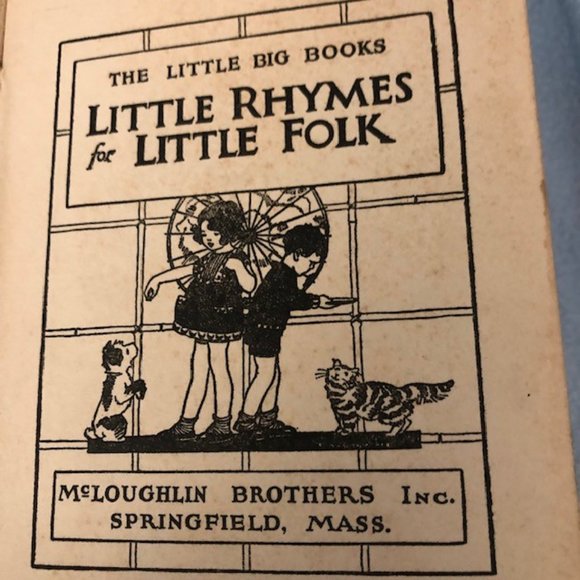 Little Rhymes for Little Folk Vintage Child Book - Picture 7 of 7